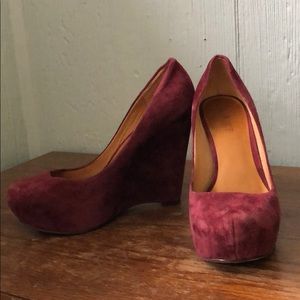 LAMB Suede Wedge Heels